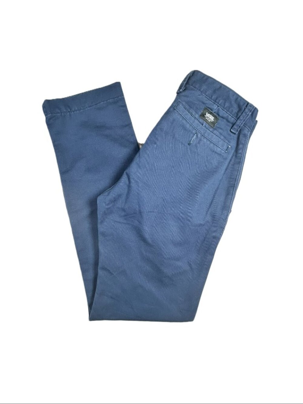 2 Pairs Vans Boys Chinos Blue/Steel Grey Size 27 - Picture 11 of 15